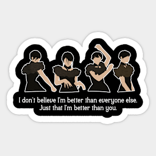 Wednesday Dance - Better Than You Sticker